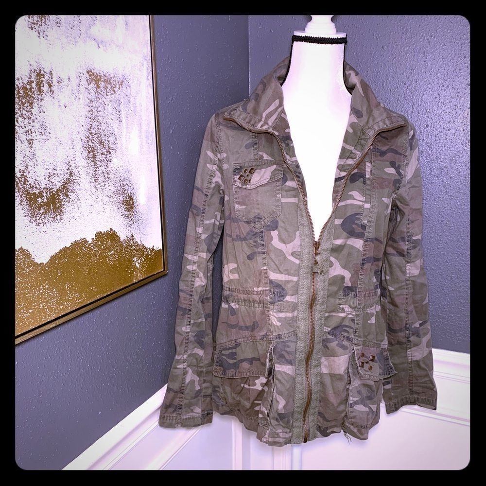 Ashley by 26 International camo utility jacket